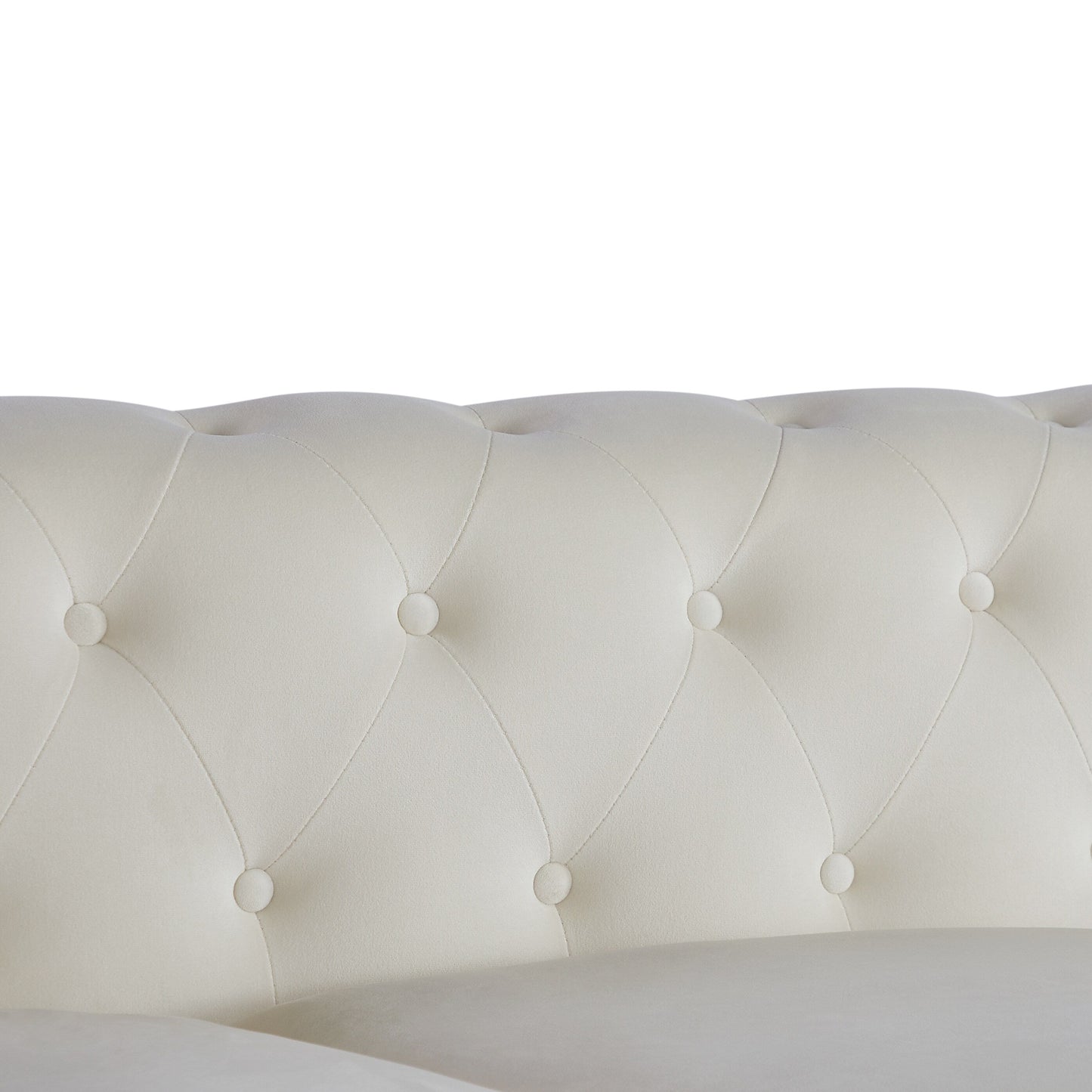 Divano Chesterfield a 3 posti con bottoni e borchie