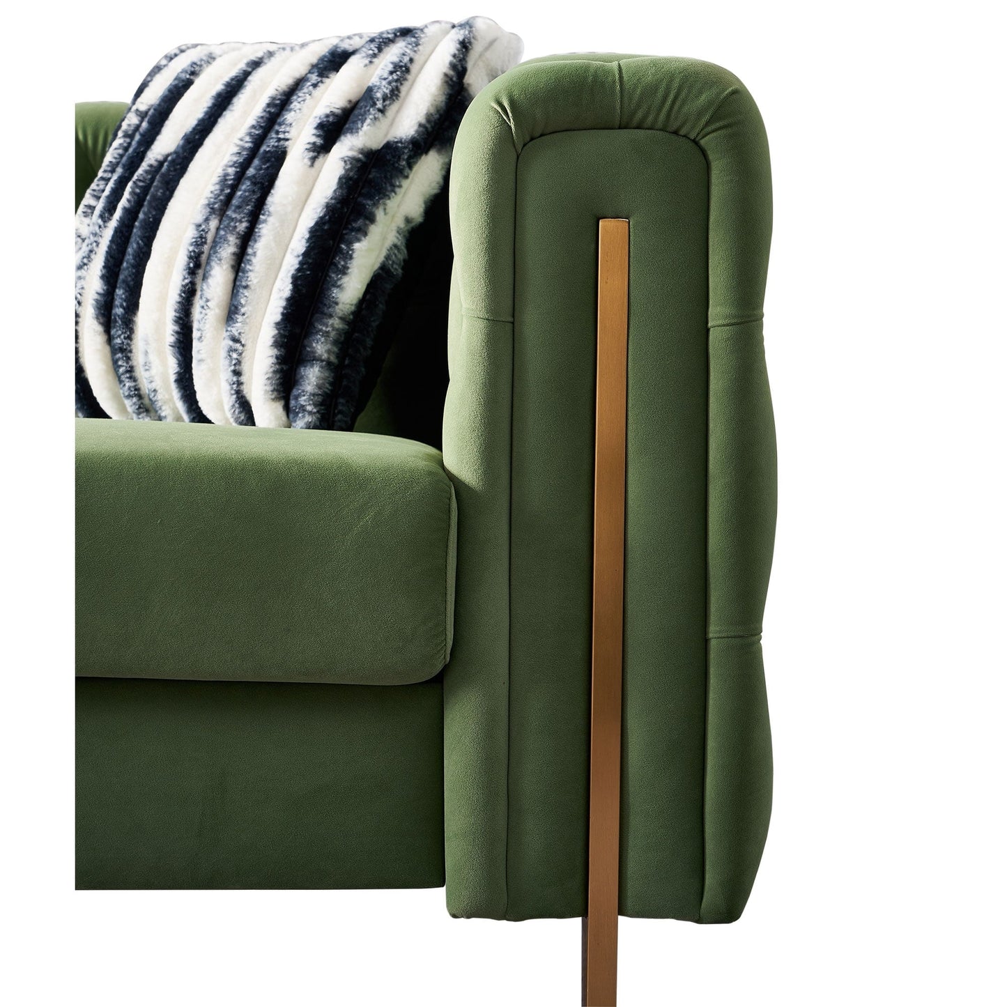 Divano Chesterfield moderno in velluto trapuntato per soggiorno