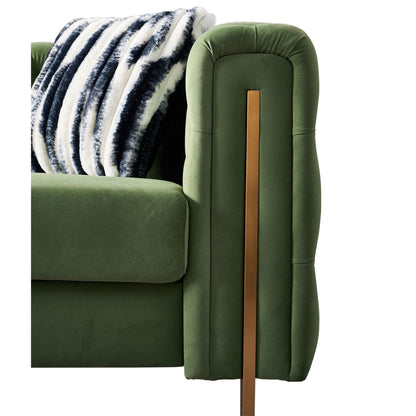 Divano Chesterfield moderno in velluto trapuntato per soggiorno