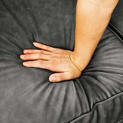 Divano Chesterfield imbottito in PU a 3 posti