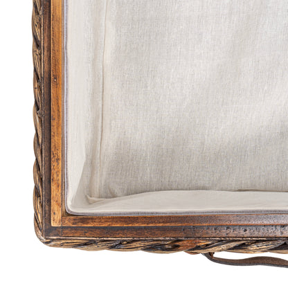 Contenitore portaoggetti sottoletto in giacinto/legno happimess con ruote e maniglie