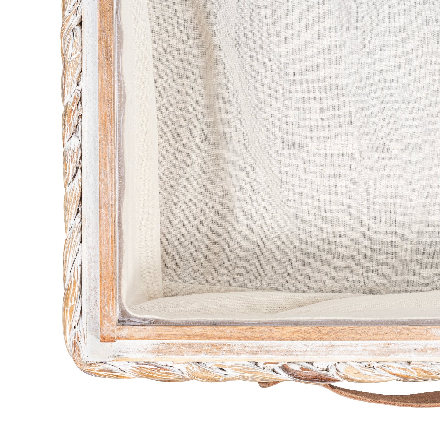 Contenitore portaoggetti sottoletto in giacinto/legno happimess con ruote e maniglie