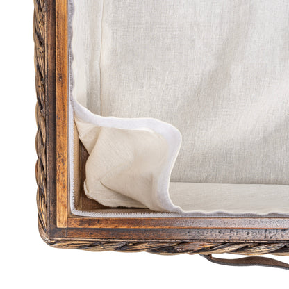 Contenitore portaoggetti sottoletto in giacinto/legno happimess con ruote e maniglie