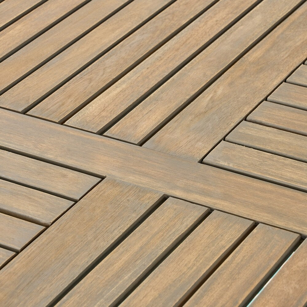 Set da pranzo Chilton Outdoor da 5 pezzi in legno di acacia e vimini di Christopher Knight Home