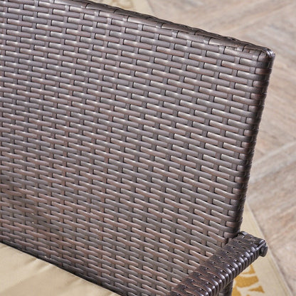 Set da pranzo Chilton Outdoor da 5 pezzi in legno di acacia e vimini di Christopher Knight Home