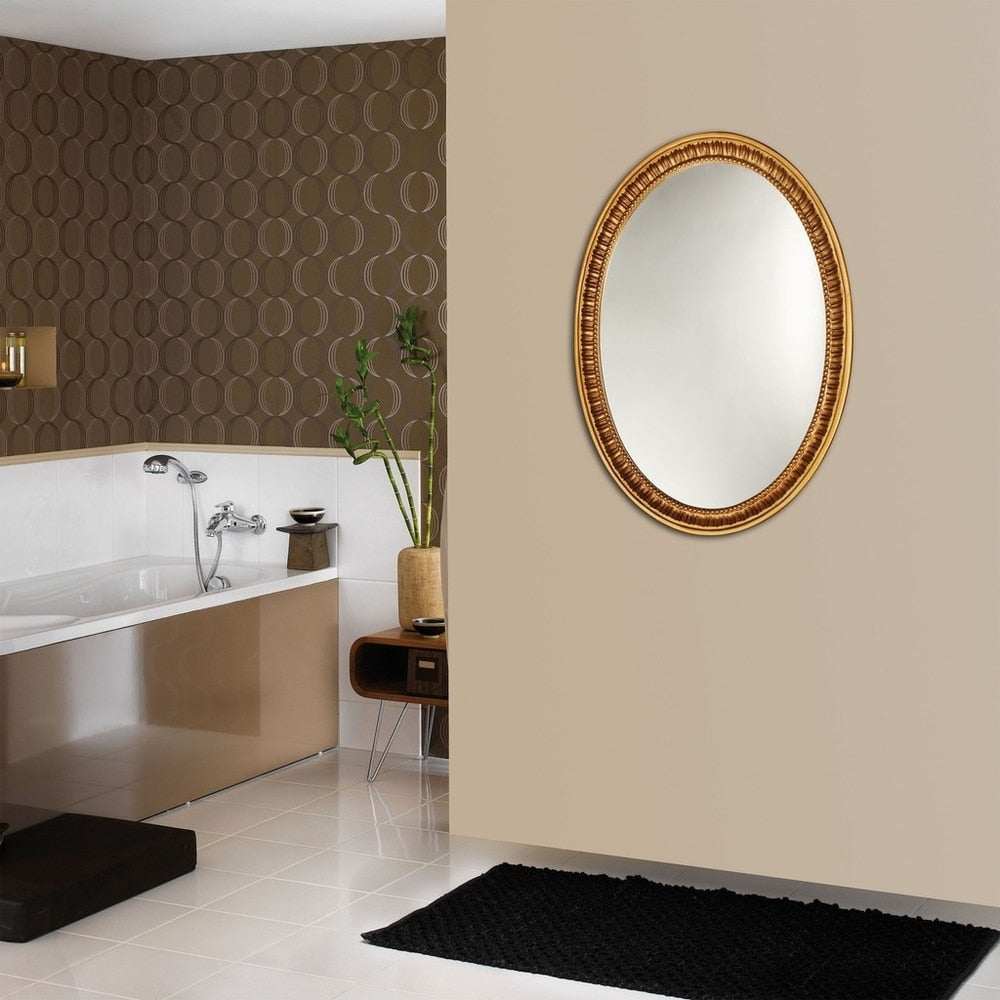 Specchio ovale Chloe Antique Gold - Oro antico