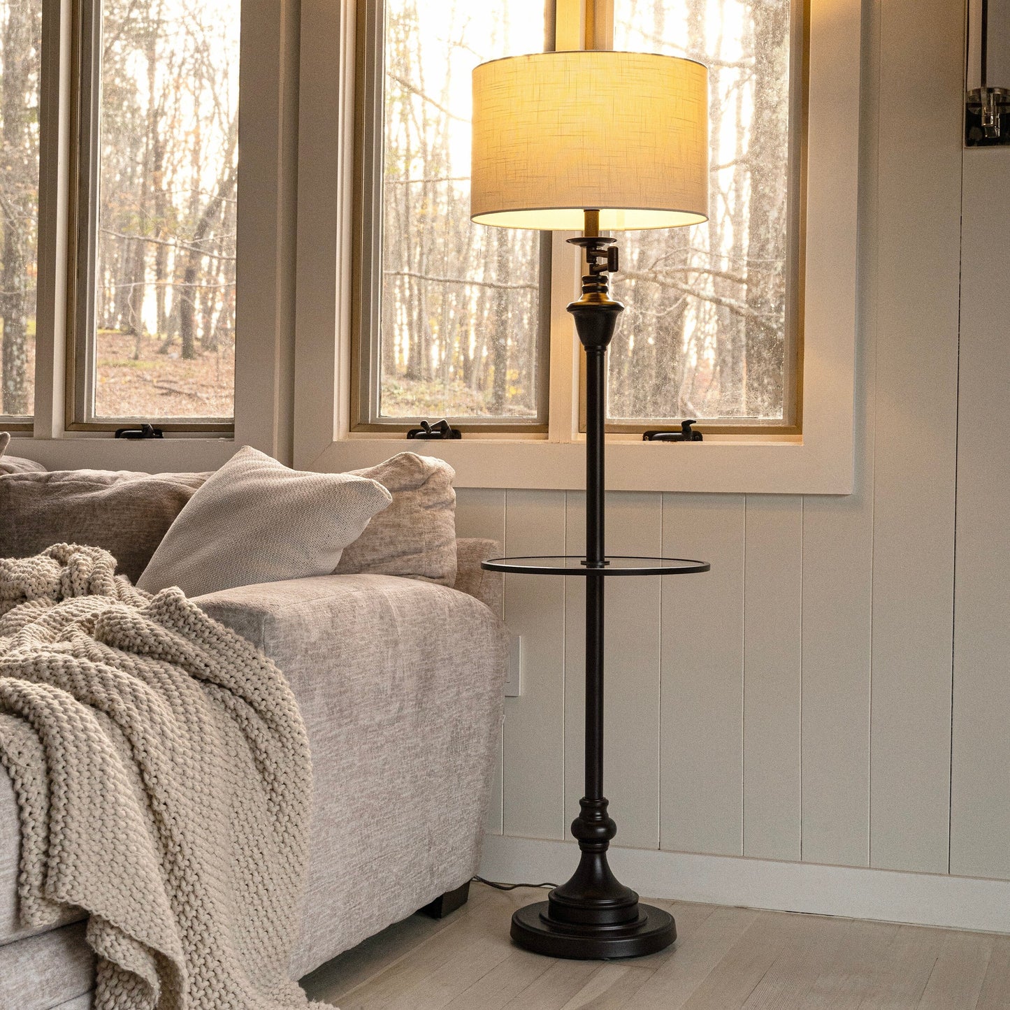 Lampada da tavolo Choi 22 Chinoiserie, blu/bianca (set da 2) di JONATHAN Y