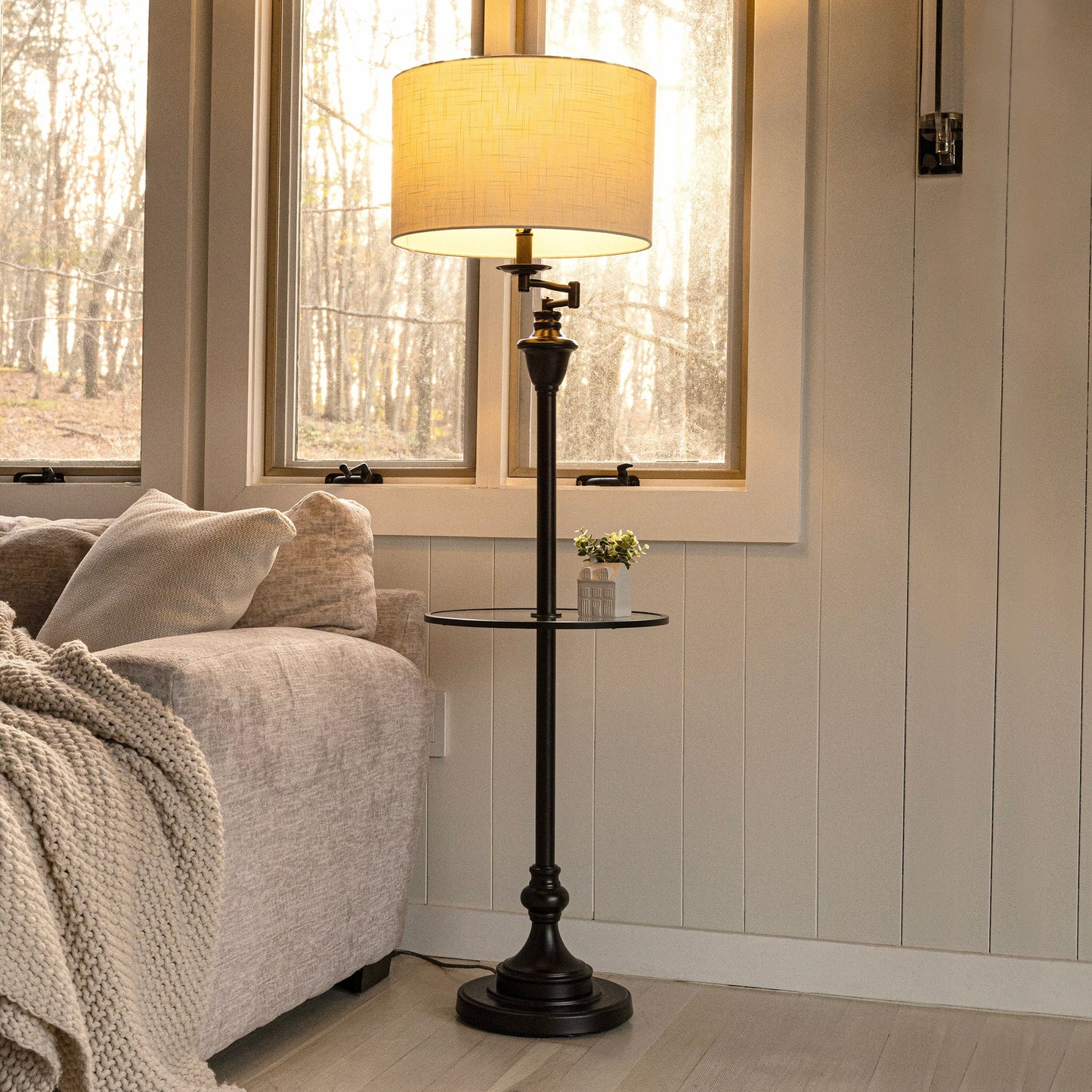 Lampada da tavolo Choi 22 Chinoiserie, blu/bianca (set da 2) di JONATHAN Y