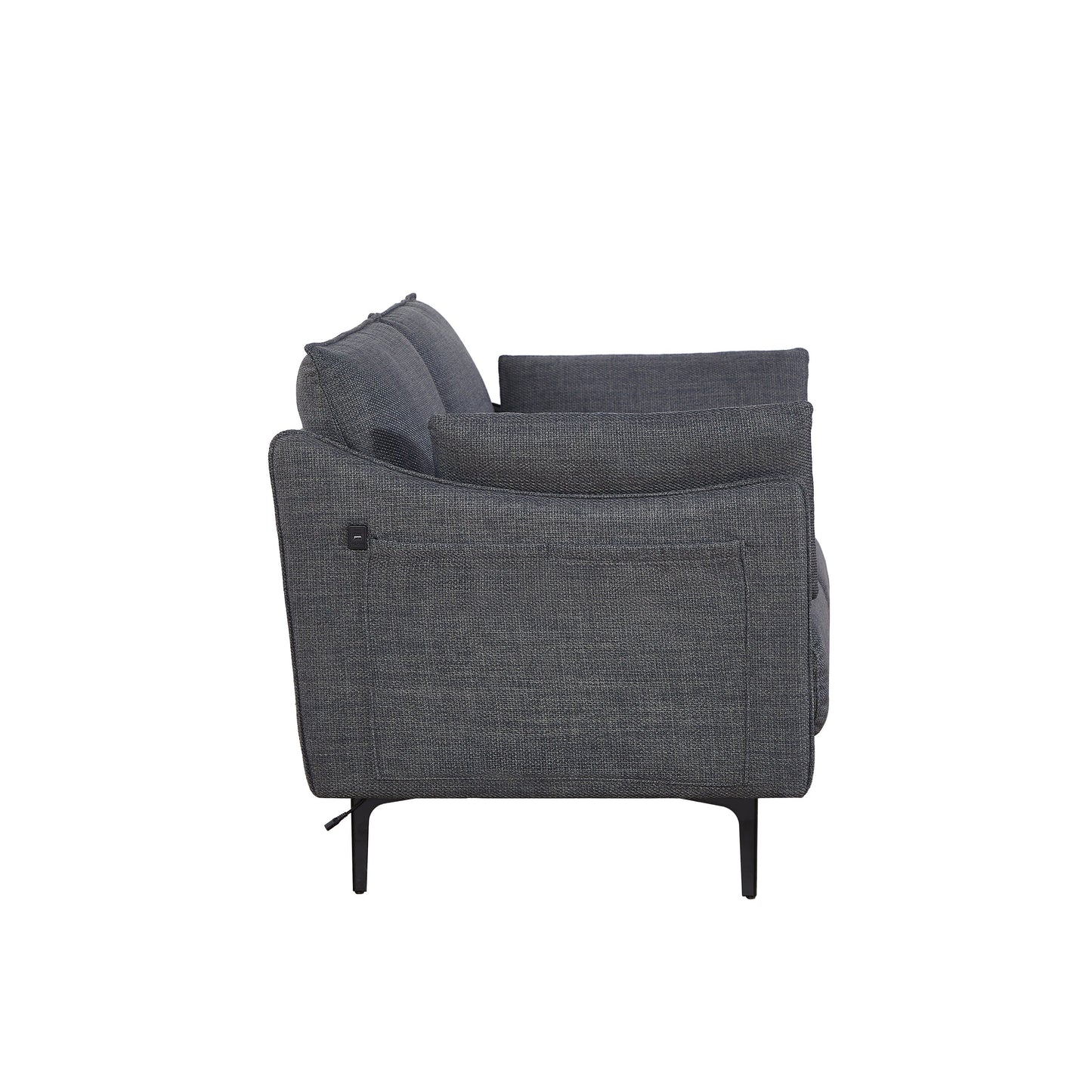 Christopher Knight Home - Divano a 2 posti con gambe in metallo e cuscini