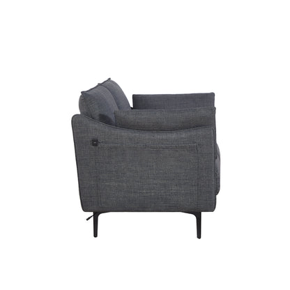 Christopher Knight Home - Divano a 2 posti con gambe in metallo e cuscini