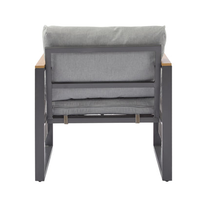 Christopher Knight Home - Set da esterno in metallo da 4 pezzi Lila