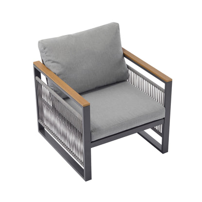 Christopher Knight Home - Set da esterno in metallo da 4 pezzi Lila