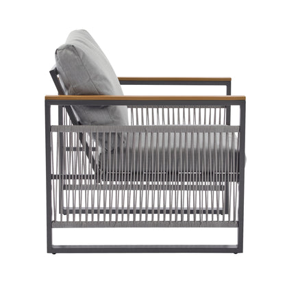 Christopher Knight Home - Set da esterno in metallo da 4 pezzi Lila