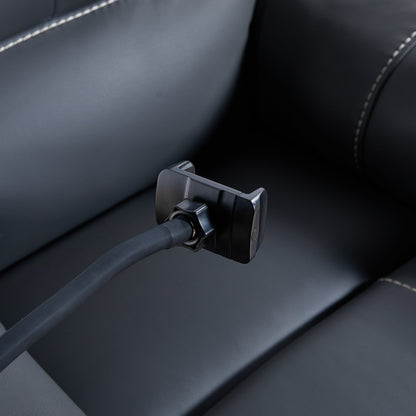 Christopher Knight Home - Poltrona reclinabile elettrica Liyasi Zero Gravity con massaggio, riscaldamento, ricarica USB e supporto per telefono