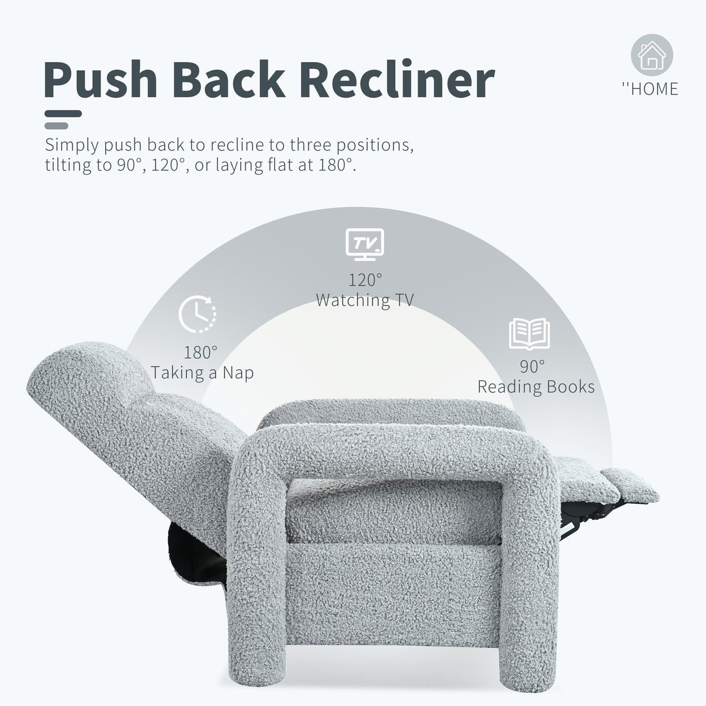 Christopher Knight Home - Poltrona reclinabile push-back con schienale regolabile