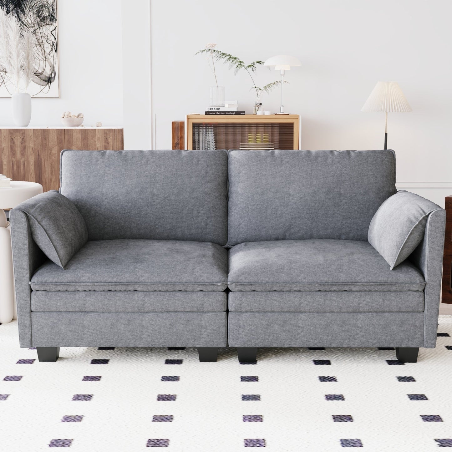 Christopher Knight Home - Divano a due posti Sophia in stile moderno di metà secolo