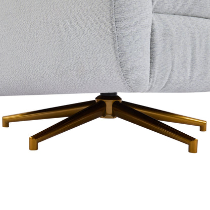 Christopher Knight Home - Poltrona reclinabile elettrica Starling con base in metallo dorato