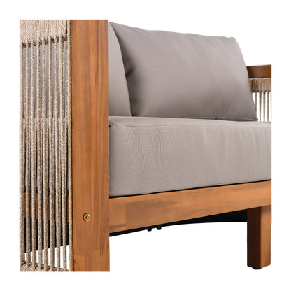 Christopher Knight Home - Set da conversazione per esterni Sophia in legno di acacia, 4 pezzi