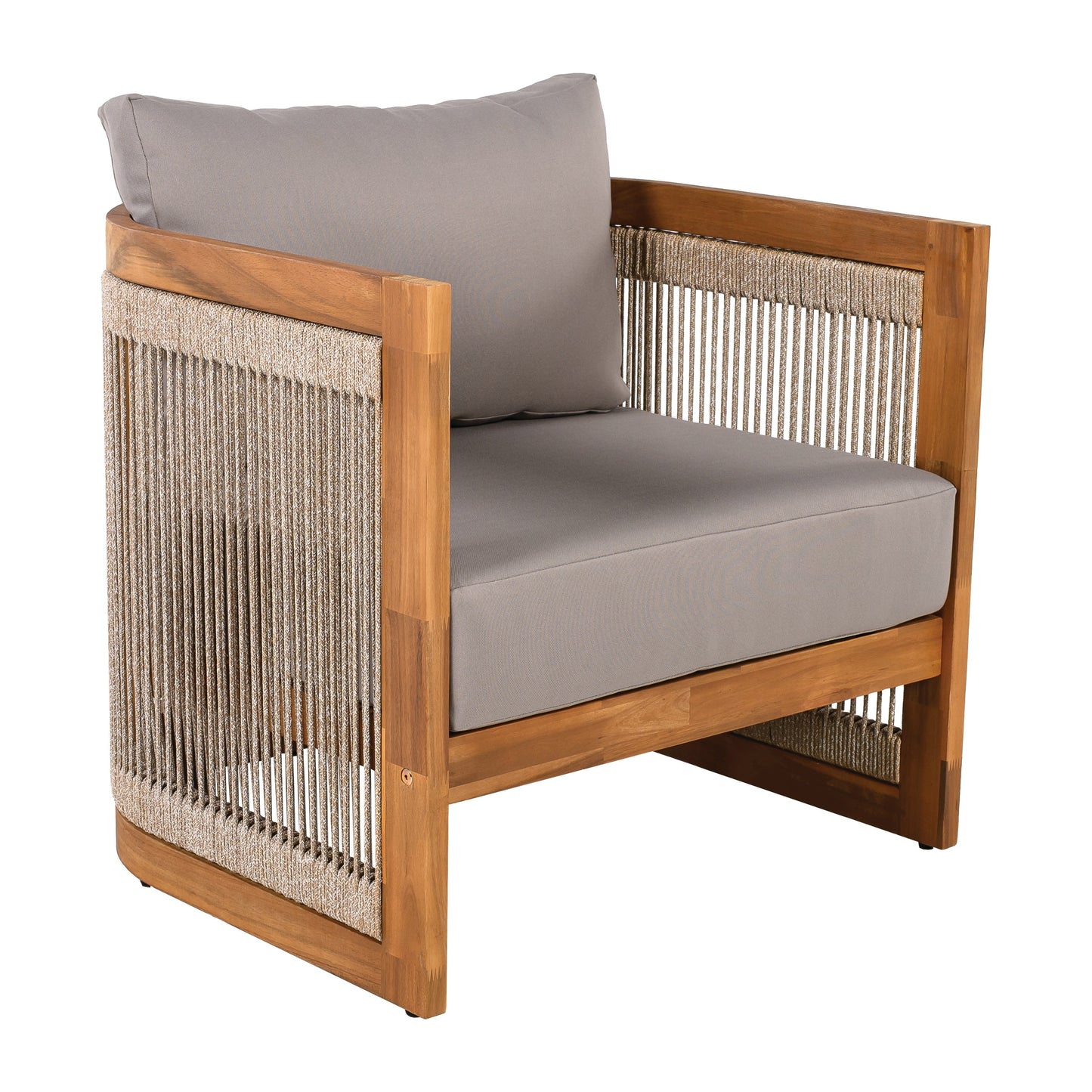 Christopher Knight Home - Set da conversazione per esterni Sophia in legno di acacia, 4 pezzi