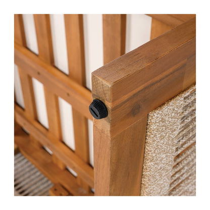 Christopher Knight Home - Set da conversazione per esterni Sophia in legno di acacia, 4 pezzi