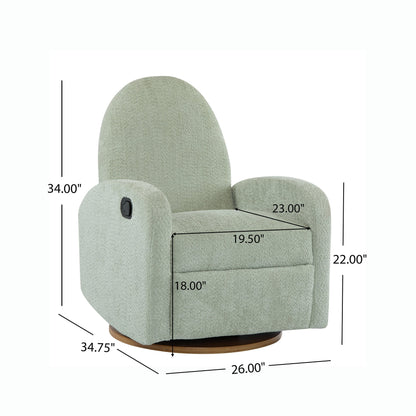 Poltrona reclinabile girevole e scorrevole Christopher Knight Home 360 ​​Boucle