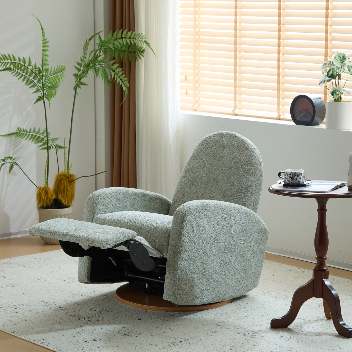 Poltrona reclinabile girevole e scorrevole Christopher Knight Home 360 ​​Boucle