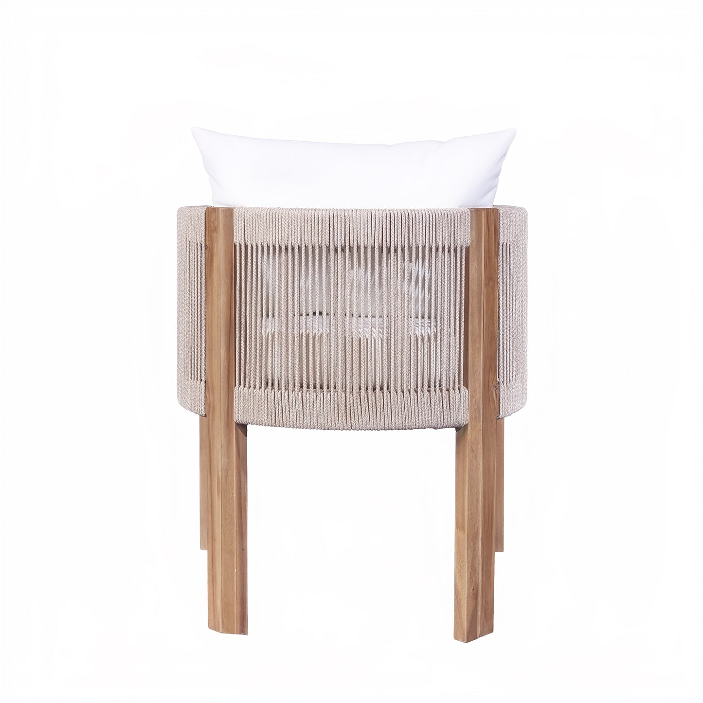 Christopher Knight Home-Benjamin Set da pranzo per esterni in legno di acacia da 7 pezzi