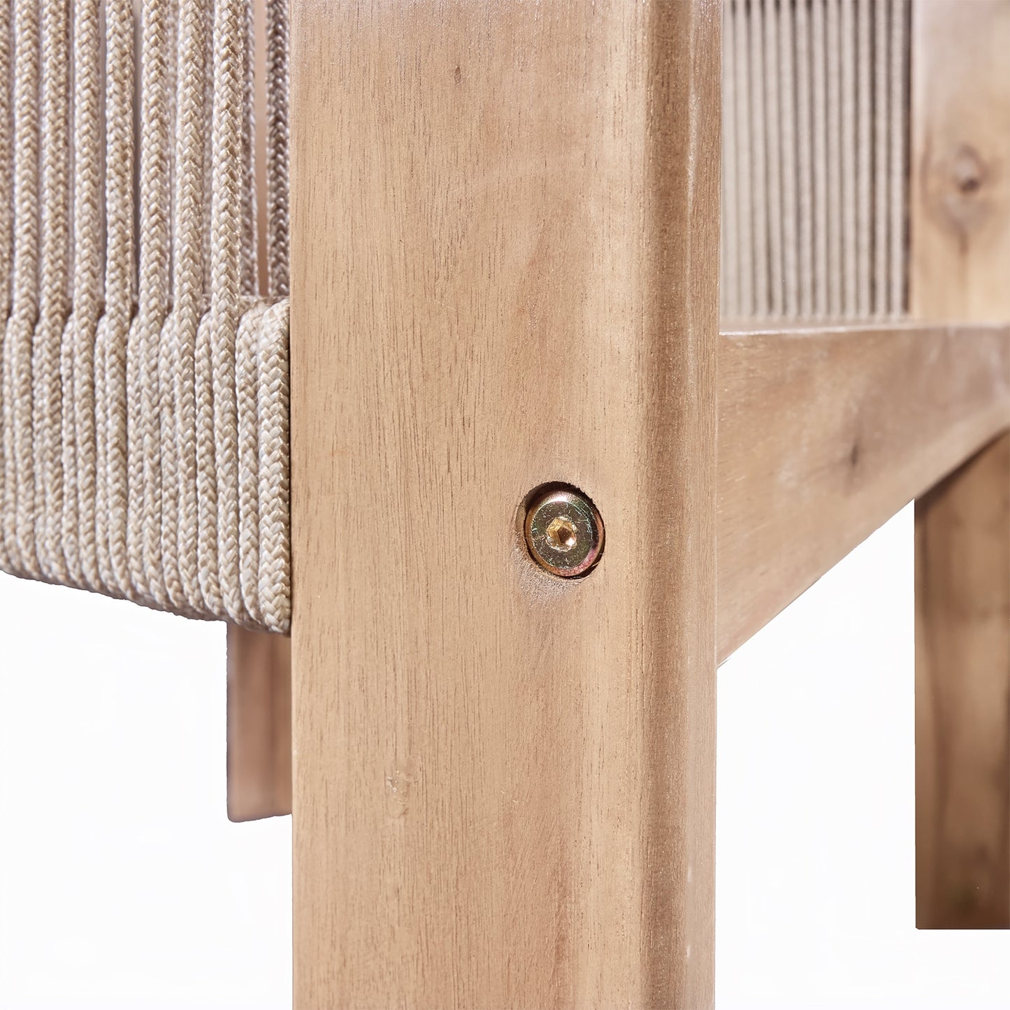 Christopher Knight Home-Benjamin Set da pranzo per esterni in legno di acacia da 7 pezzi