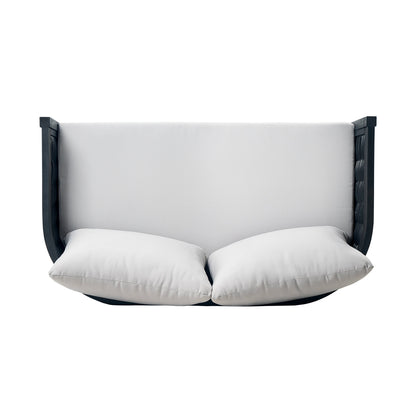 Christopher Knight Home Burchett, set di divani e tavolini da esterno in legno di acacia con cuscini Sunbrella opzionali