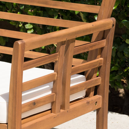 Set da giardino Caydon in legno di acacia da 4 pezzi di Christopher Knight Home