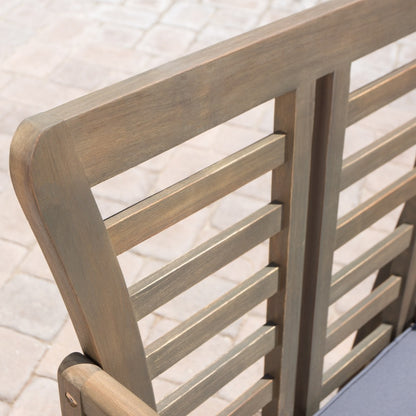 Set da giardino Caydon in legno di acacia da 4 pezzi di Christopher Knight Home