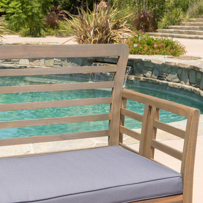 Set da giardino Caydon in legno di acacia da 4 pezzi di Christopher Knight Home