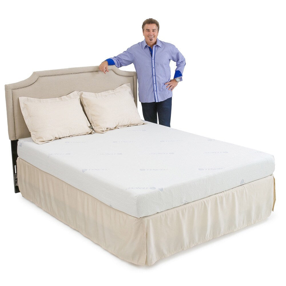 Materasso in memory foam gel Christopher Knight Home Comfort Medium Firm da 8 pollici Queen-size con cuscini bonus