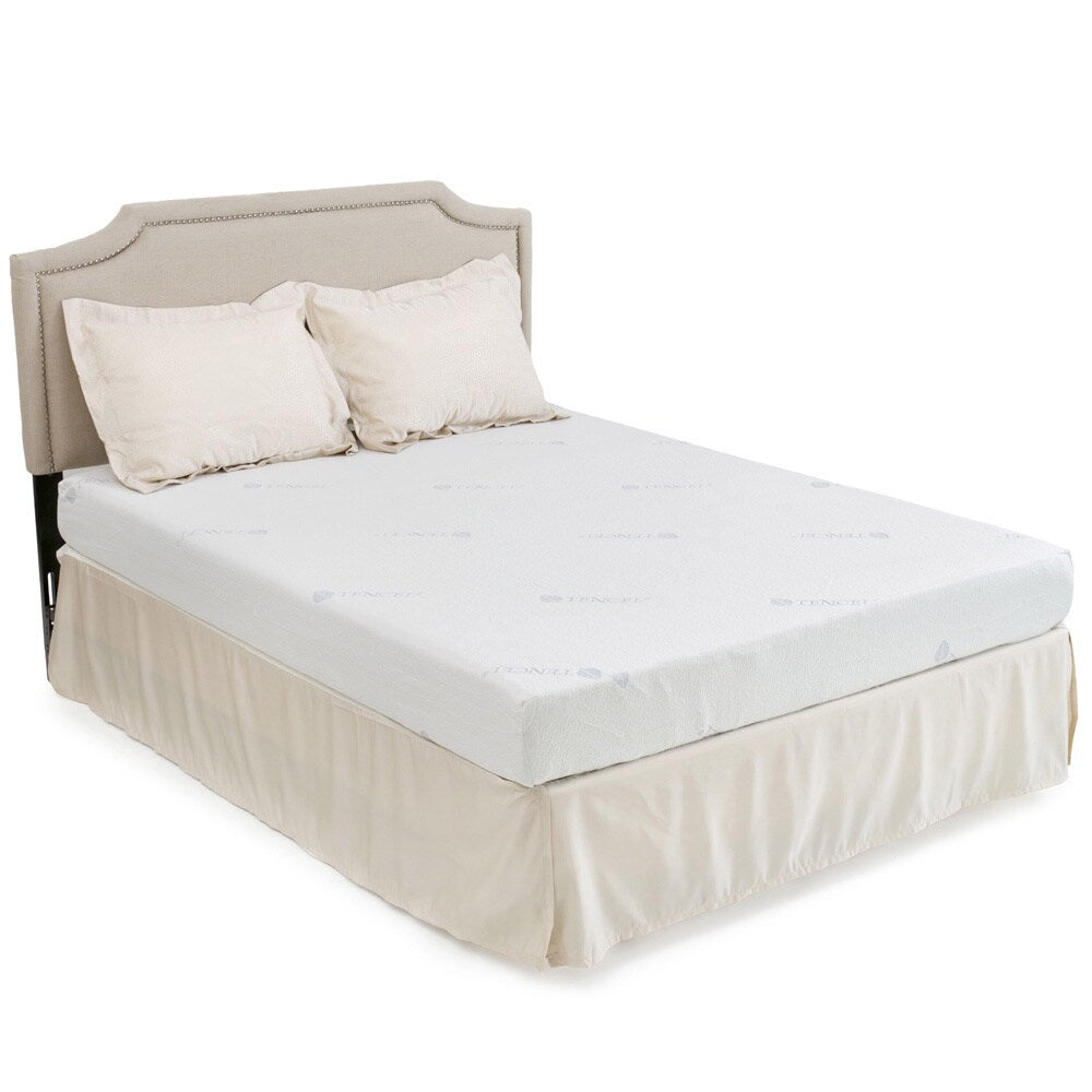 Materasso in memory foam gel Christopher Knight Home Comfort Medium Firm da 8 pollici Queen-size con cuscini bonus