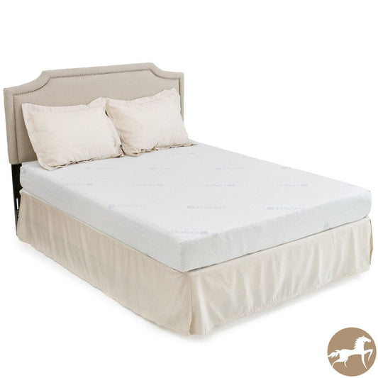 Materasso in memory foam gel Christopher Knight Home Comfort Medium Firm da 8 pollici per letto singolo con 2 cuscini extra
