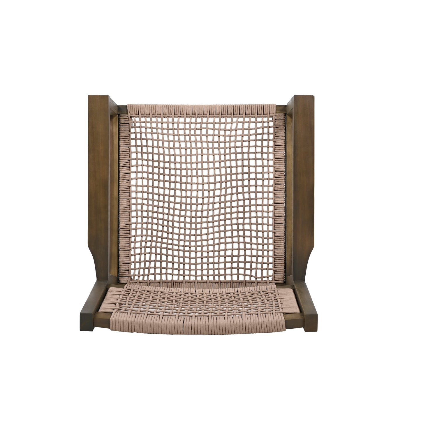 Set da pranzo da esterno Christopher Knight Home con tavolo rotondo da 5 pezzi e sedie in corda