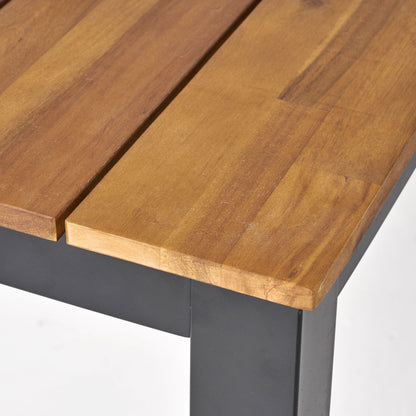 Christopher Knight Home Outdoor Set da pranzo rustico in legno di acacia da 5 pezzi