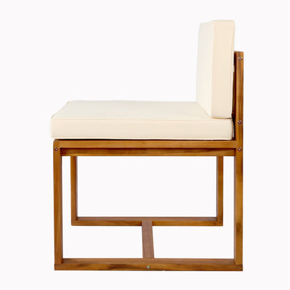 Christopher Knight Home Outdoor Set da pranzo rustico in legno di acacia da 5 pezzi