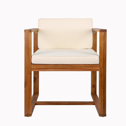 Christopher Knight Home Outdoor Set da pranzo rustico in legno di acacia da 5 pezzi