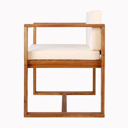 Christopher Knight Home Outdoor Set da pranzo rustico in legno di acacia da 5 pezzi