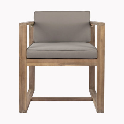 Christopher Knight Home Outdoor Set da pranzo rustico in legno di acacia da 5 pezzi