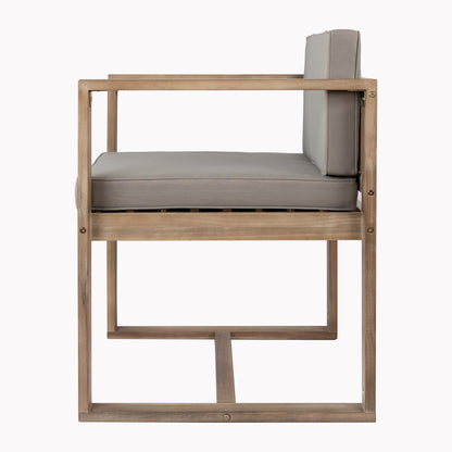 Christopher Knight Home Outdoor Set da pranzo rustico in legno di acacia da 5 pezzi