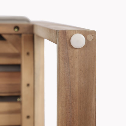 Christopher Knight Home Outdoor Set da pranzo rustico in legno di acacia da 5 pezzi