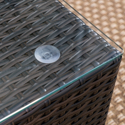 Christopher Knight Home Santa Rosa Outdoor Set di 7 sedute in vimini componibili