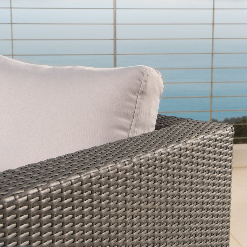 Christopher Knight Home Santa Rosa Outdoor Set di 7 sedute in vimini componibili