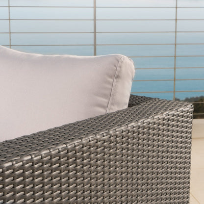 Christopher Knight Home Santa Rosa Outdoor Set di 7 sedute in vimini componibili