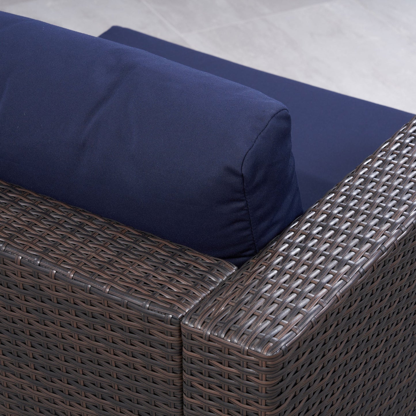 Christopher Knight Home Santa Rosa Outdoor Set di 7 sedute in vimini componibili