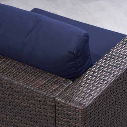 Christopher Knight Home Santa Rosa Outdoor Set di 7 sedute in vimini componibili