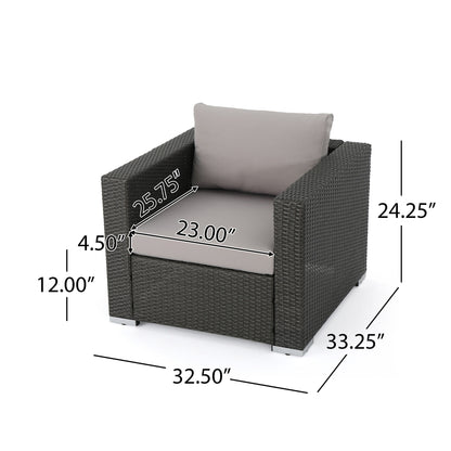 Christopher Knight Home Santa Rosa Outdoor Set di 7 sedute in vimini componibili