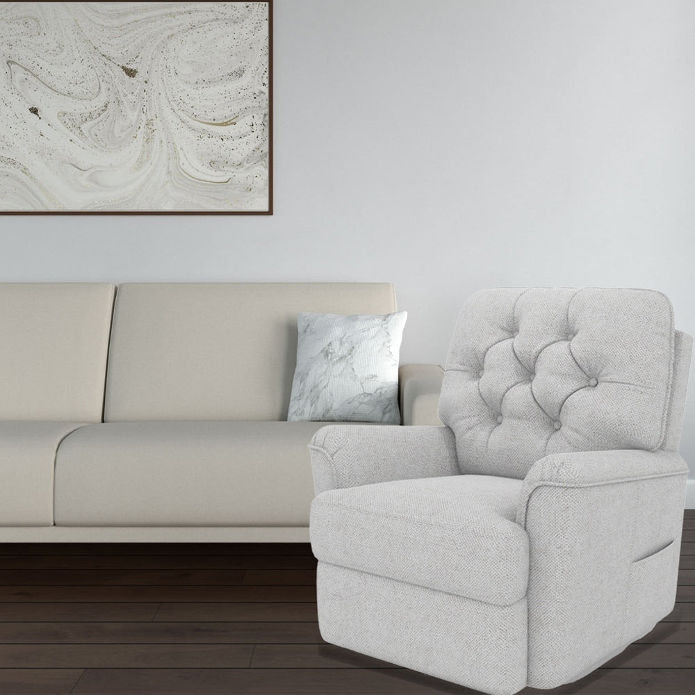 Poltrona reclinabile Chromcraft Arbor con finitura grigio scuro